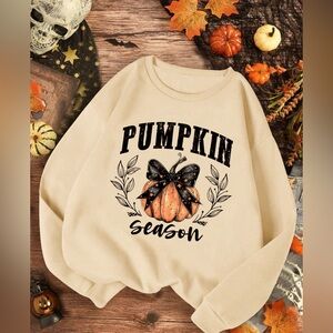 Pumpkin Season Cream Sweatshirt